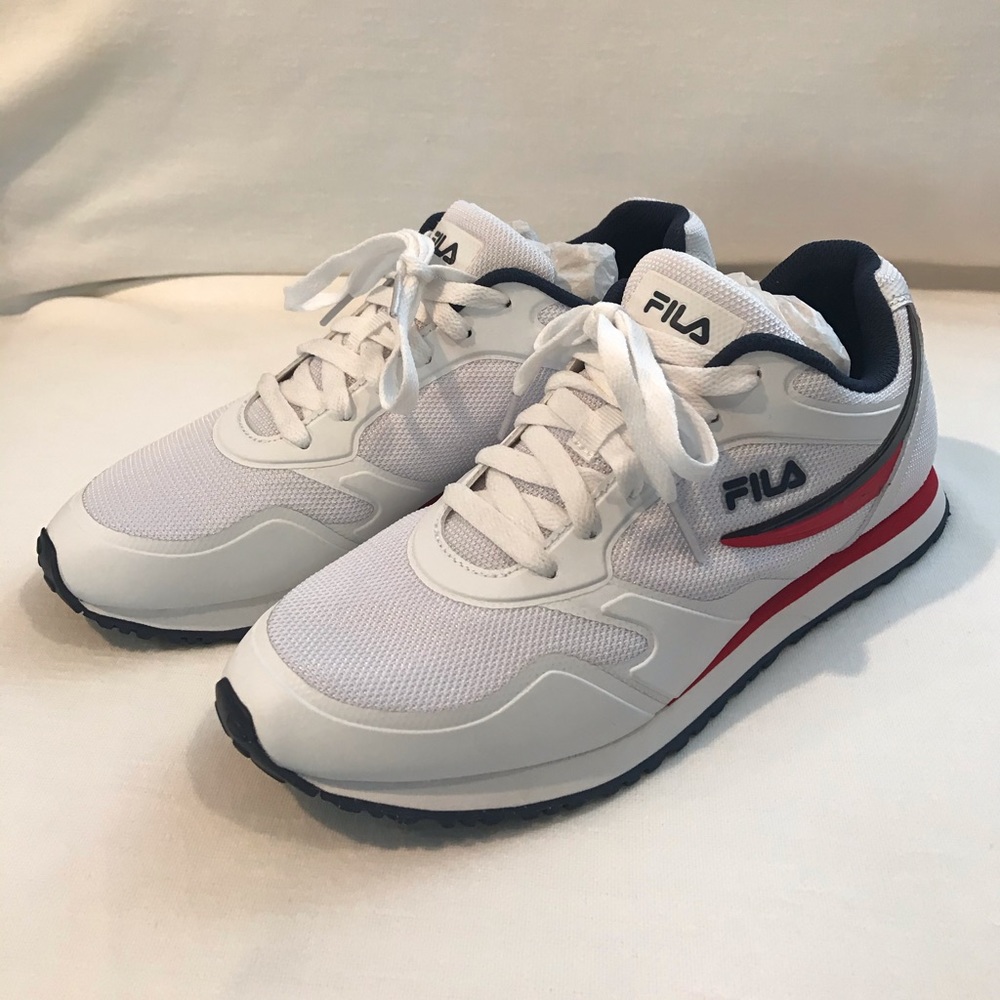 Fila women’s shoes red white & blue